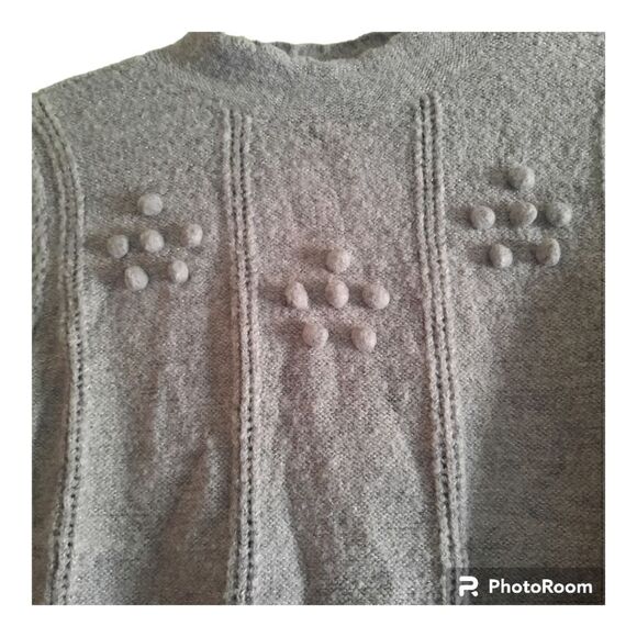 Lauren Conrad Metallic Knit Pompom Popcorn Sweater - Picture 3 of 4